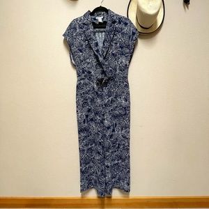 H&M Blue Floral Jumpsuit 4